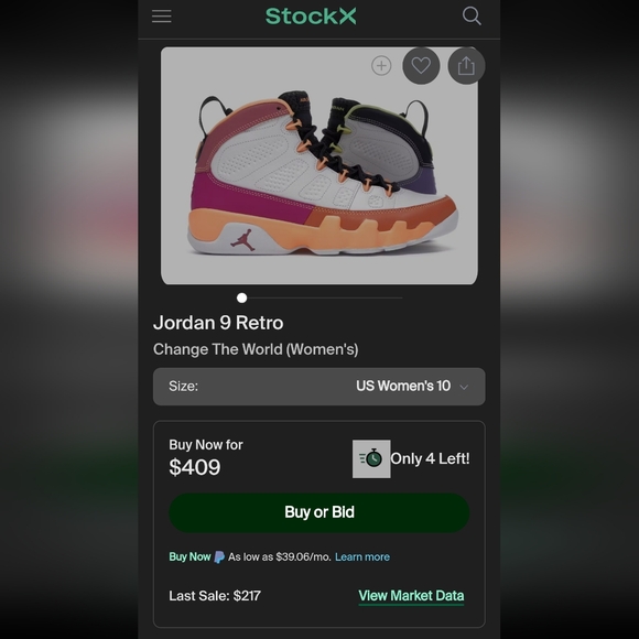 Jordan 9 RetroChange The World (Women's) - Picture 14 of 14